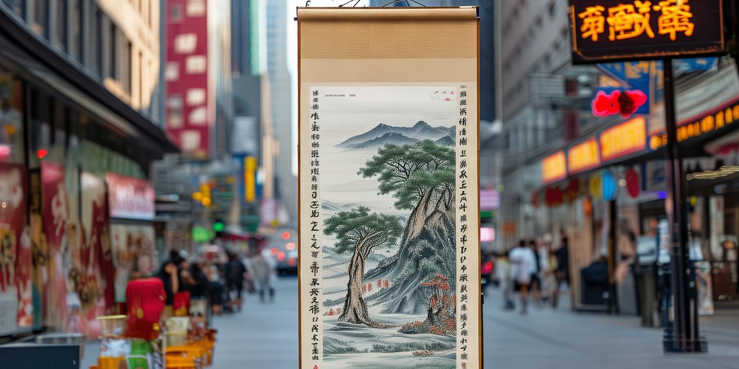 “华侨书画第一人”郭莽园跨国个展开幕，纽约街头展出青田山水长卷，中华艺术魅力绽放国际舞台